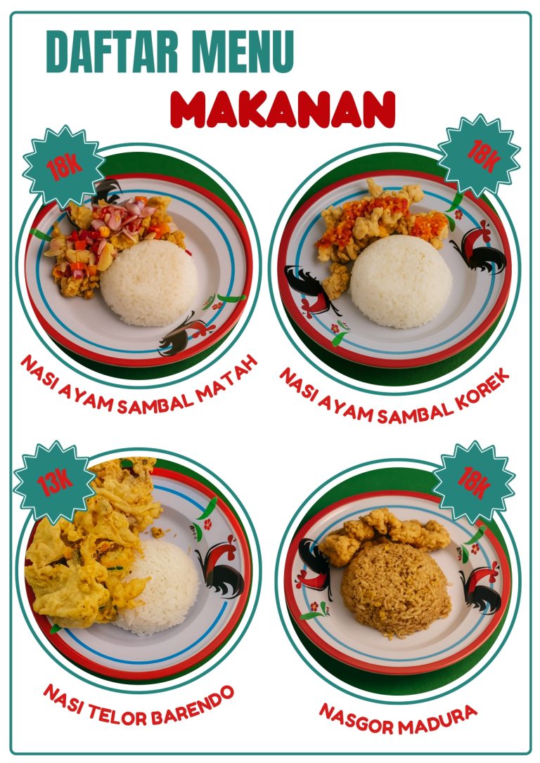 Daftar Menu Makanan